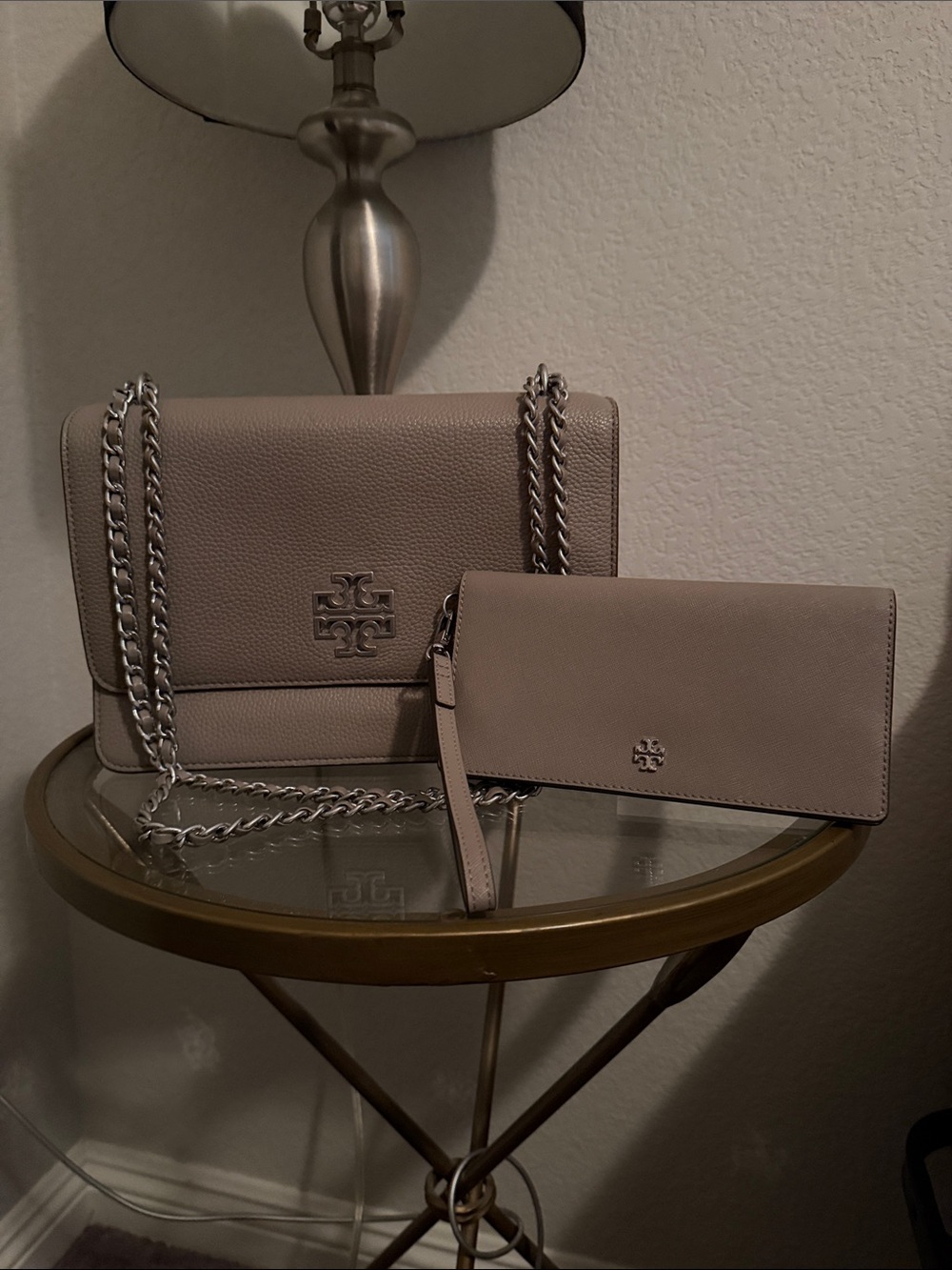Tory Burch 2 Piece Bundle Shoulder Bag & Matching Wallet